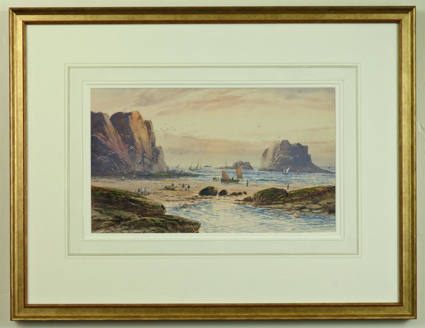 Kynance Cove, Cornwall - watercolour by Lennard Lewis