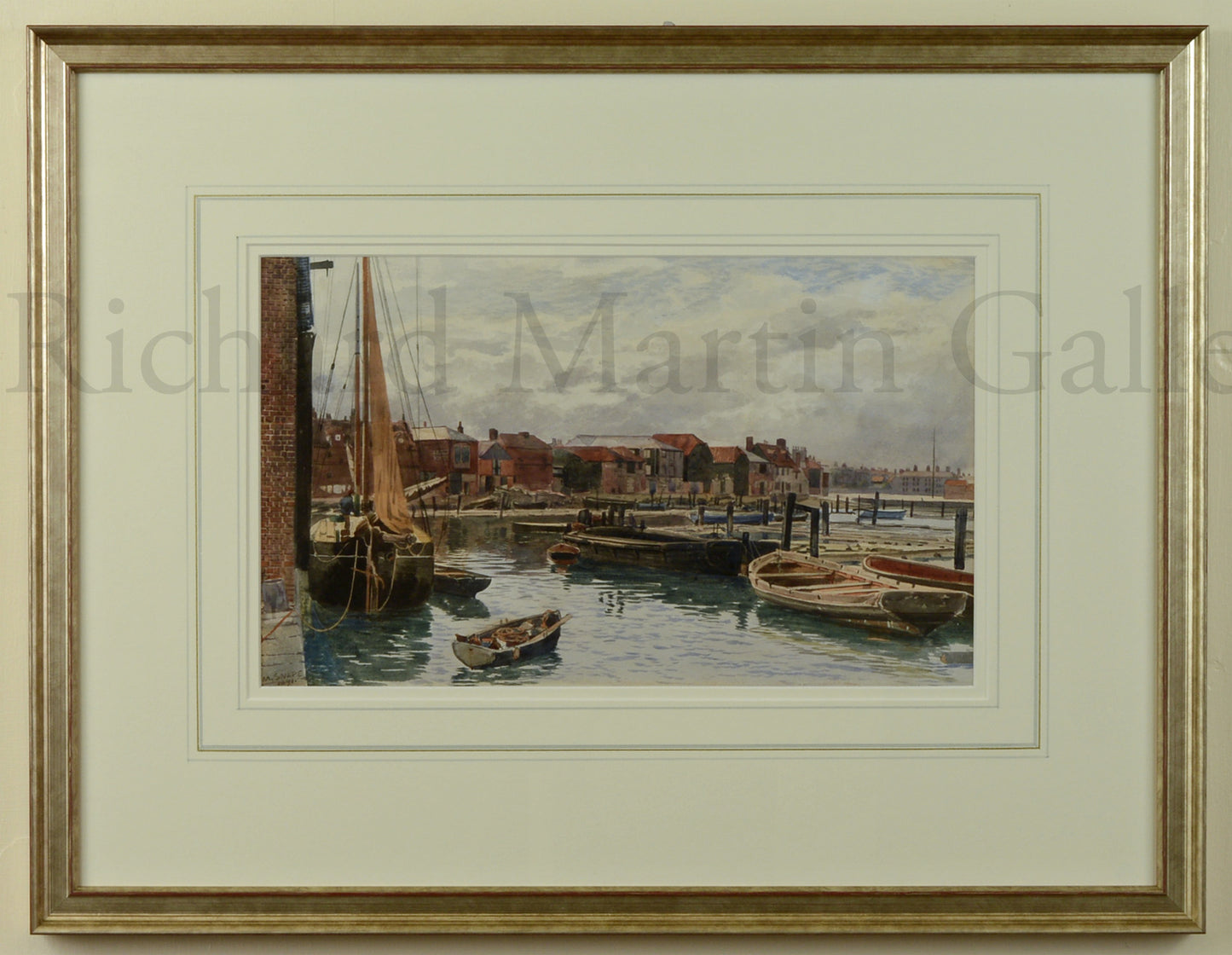 Harbour Row, Gosport - watercolour by Martin Snape