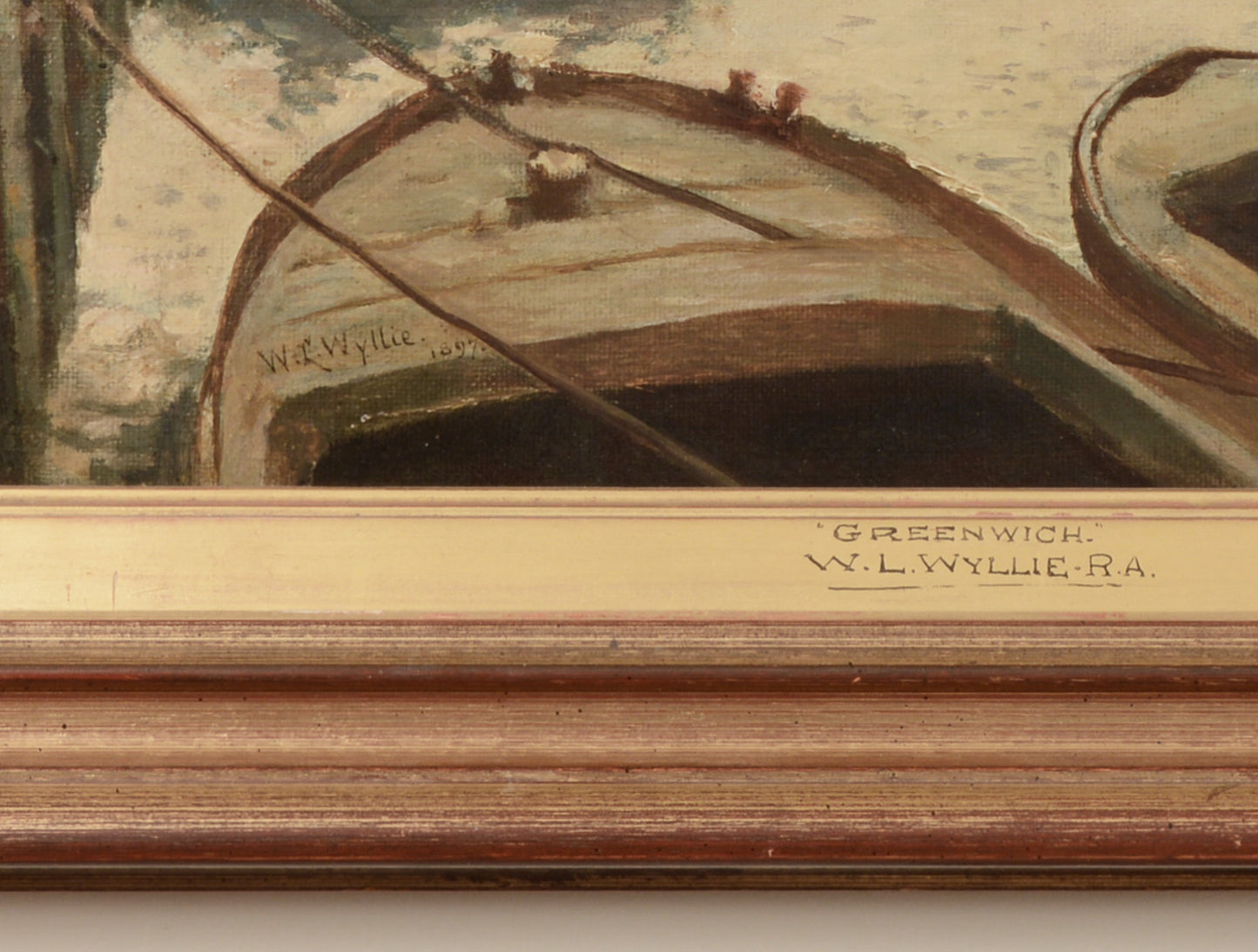 Greenwich - signed painting by W.L. Wyllie