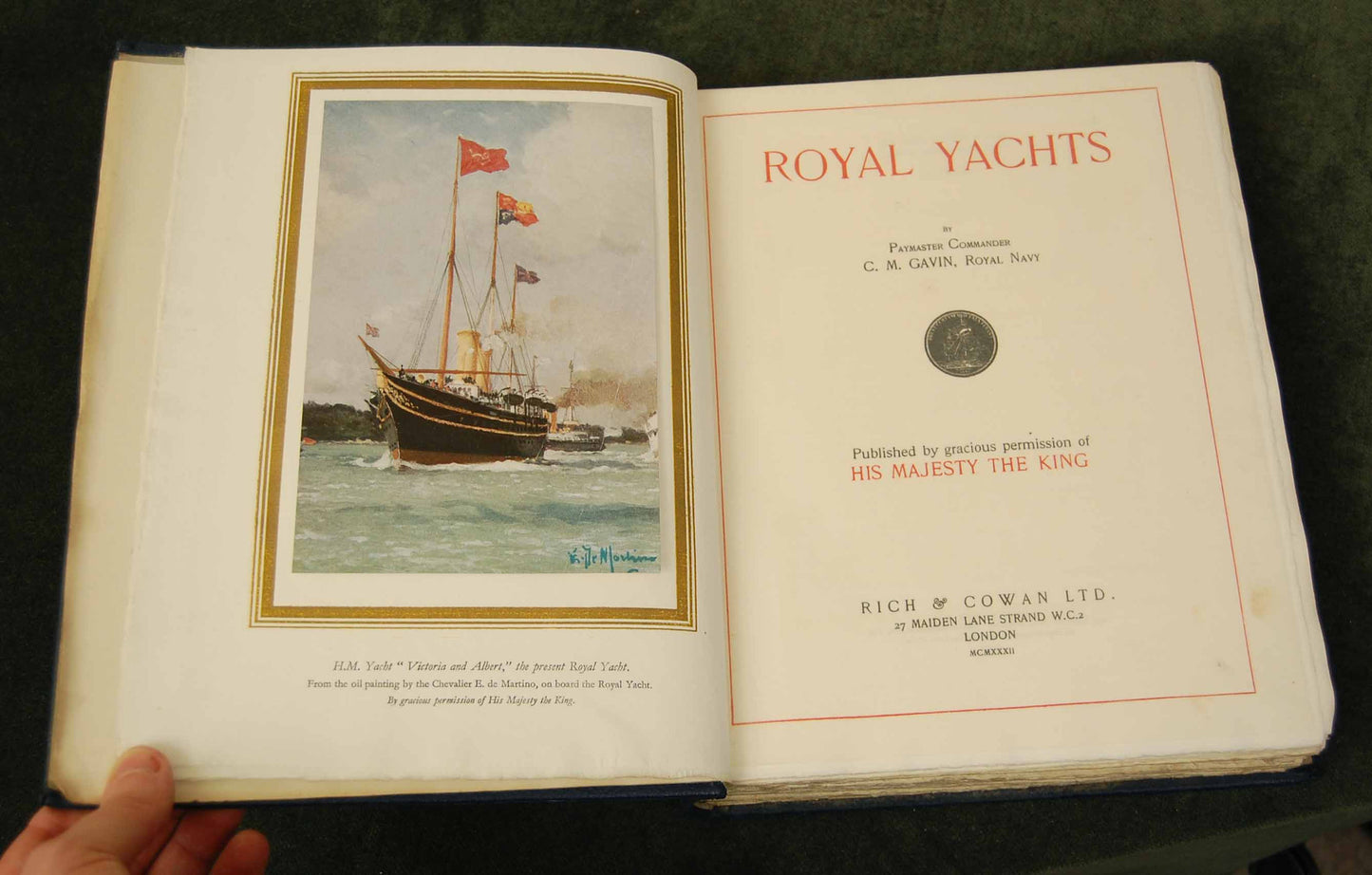 Royal Yachts by Charles Murray Gavin, Limited Edition, 1932