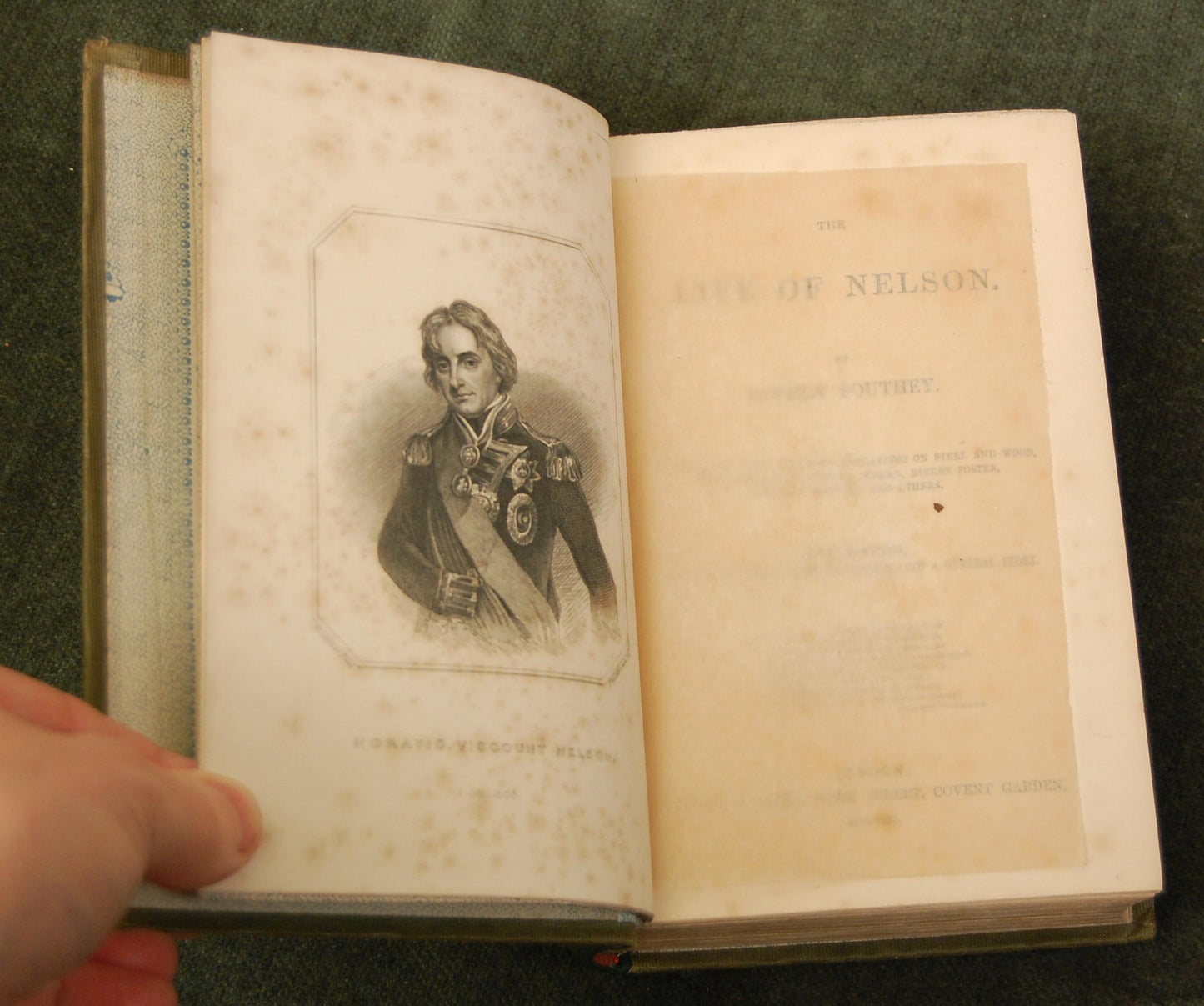 Antiquarian Book - The Life of Nelson by Robert Southey, 1861