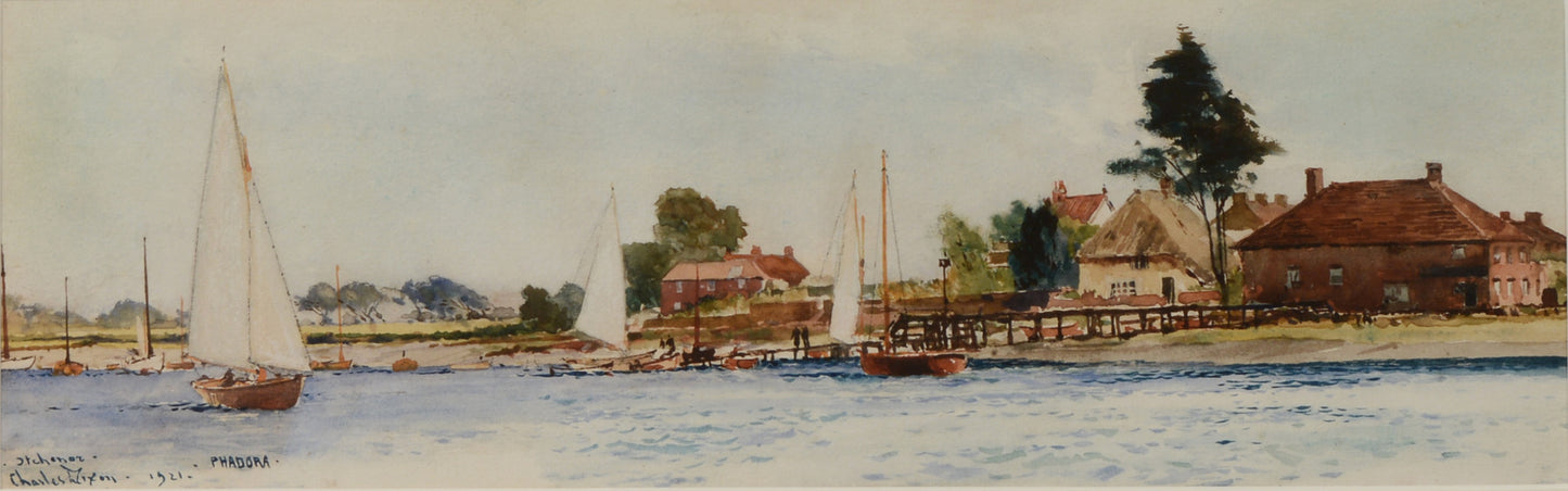 Itchenor, West Sussex - Watercolour by Charles Dixon