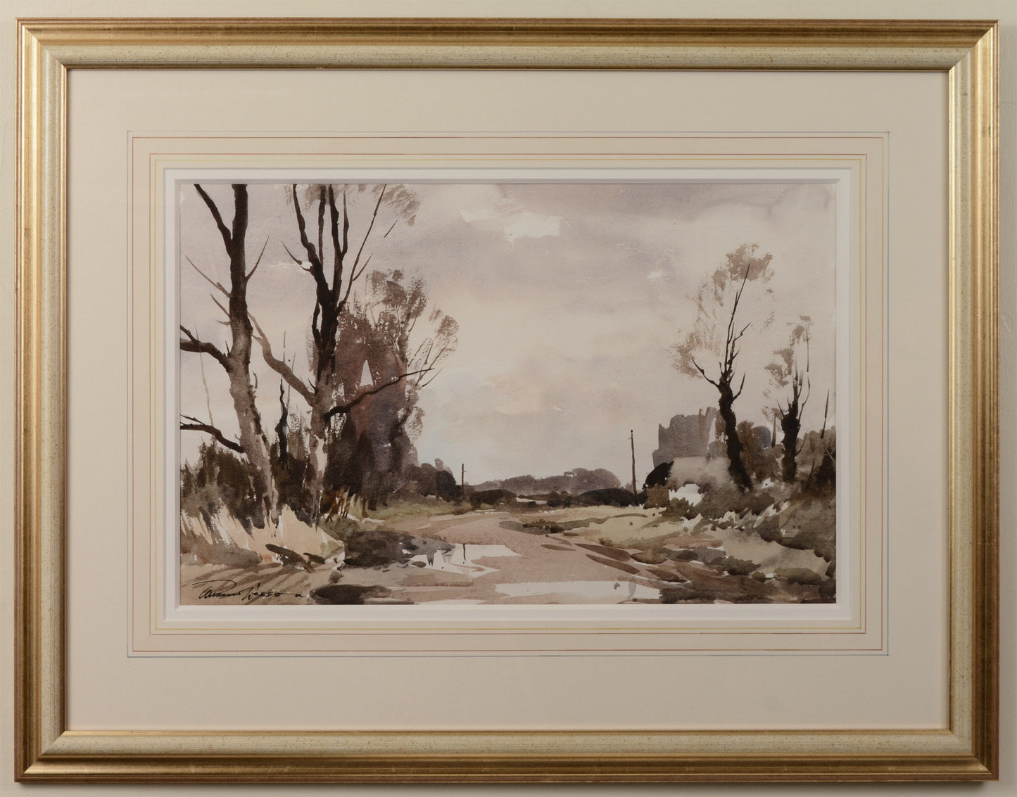 After Rain - Watercolour by Edward Wesson