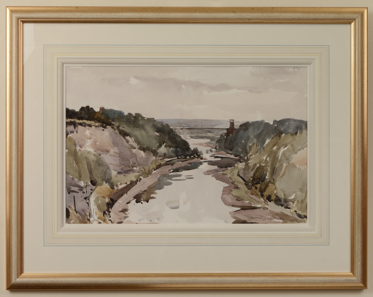 Clifton Suspension Bridge - Watercolour by Edward Wesson