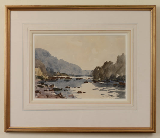 On the Swale, Richmond - Watercolour by Edward Wesson