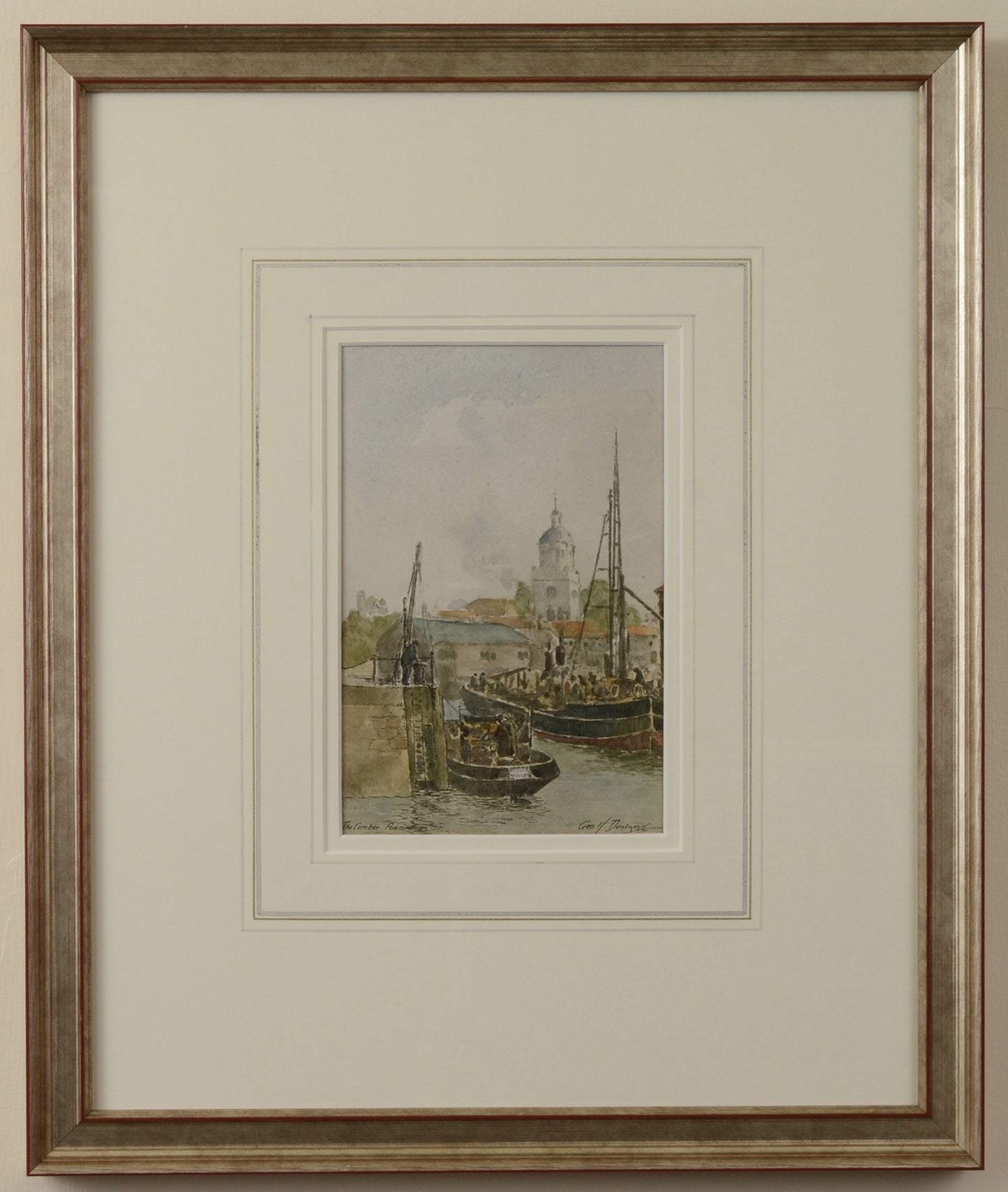 The Camber, Portsmouth - colour print by George Henry Downing