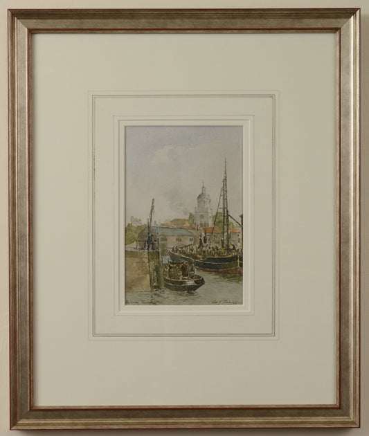 The Camber, Portsmouth - colour print by George Henry Downing