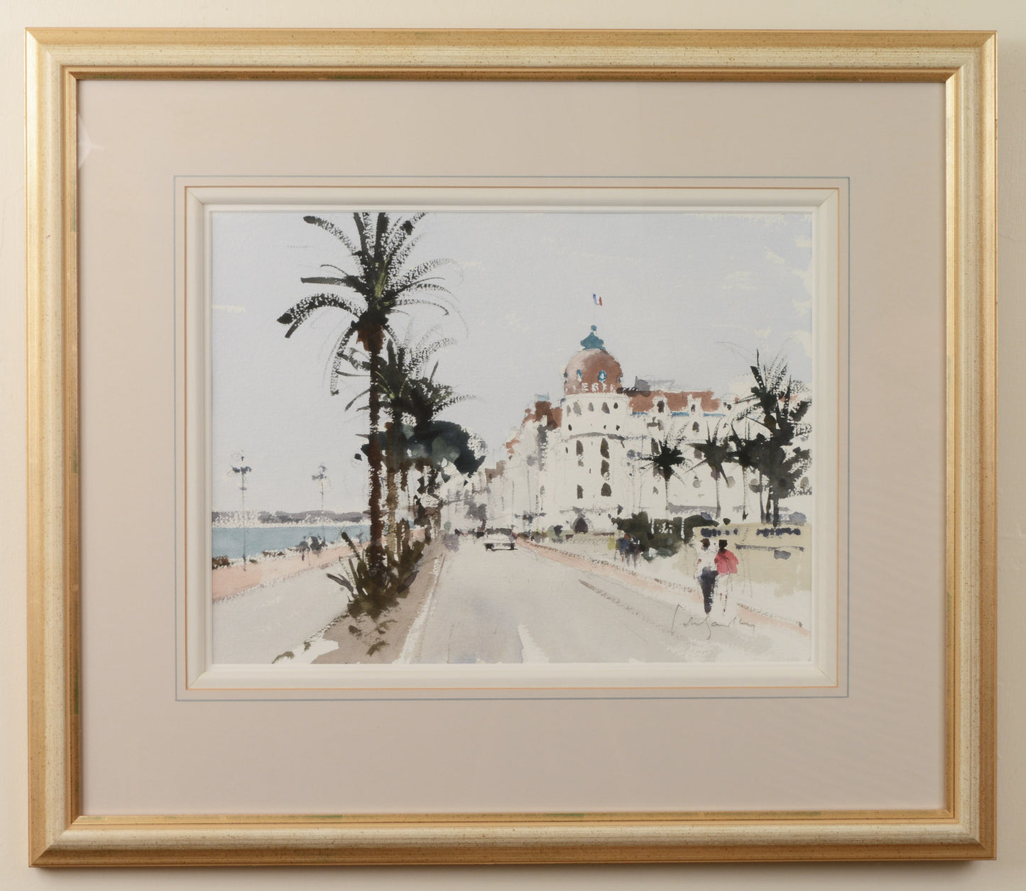 Memories of Nice - Watercolour by John Yardley