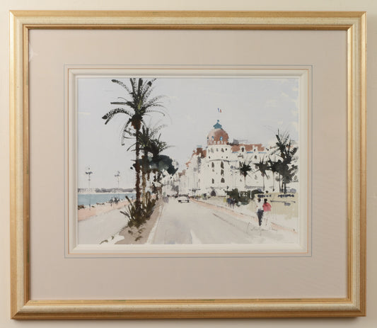 Memories of Nice - Watercolour by John Yardley