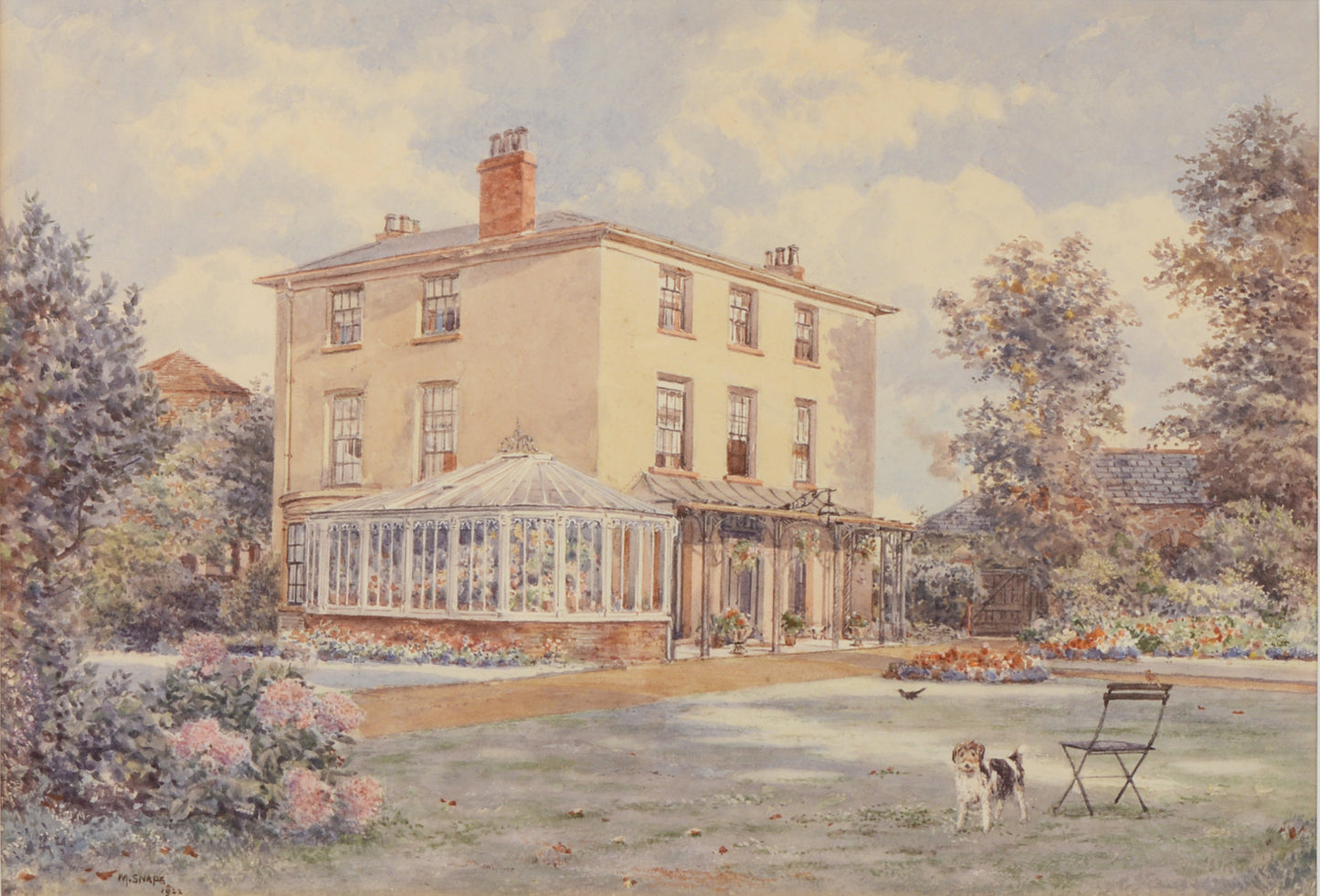 Forton Lodge, Gosport - Watercolour by Martin Snape