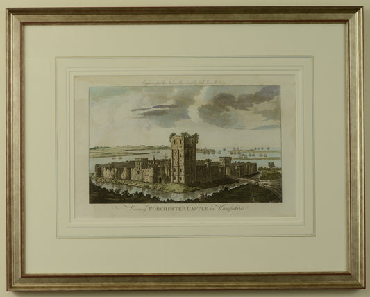 View of Portchester Castle in Hampshire