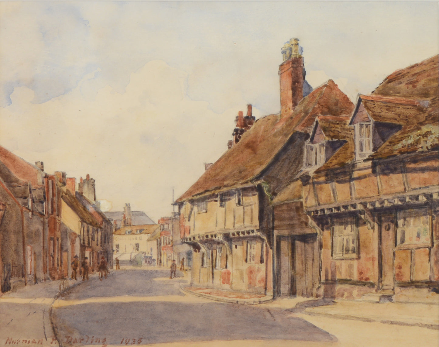 Titchfield - Watercolour by Norman P. Darling