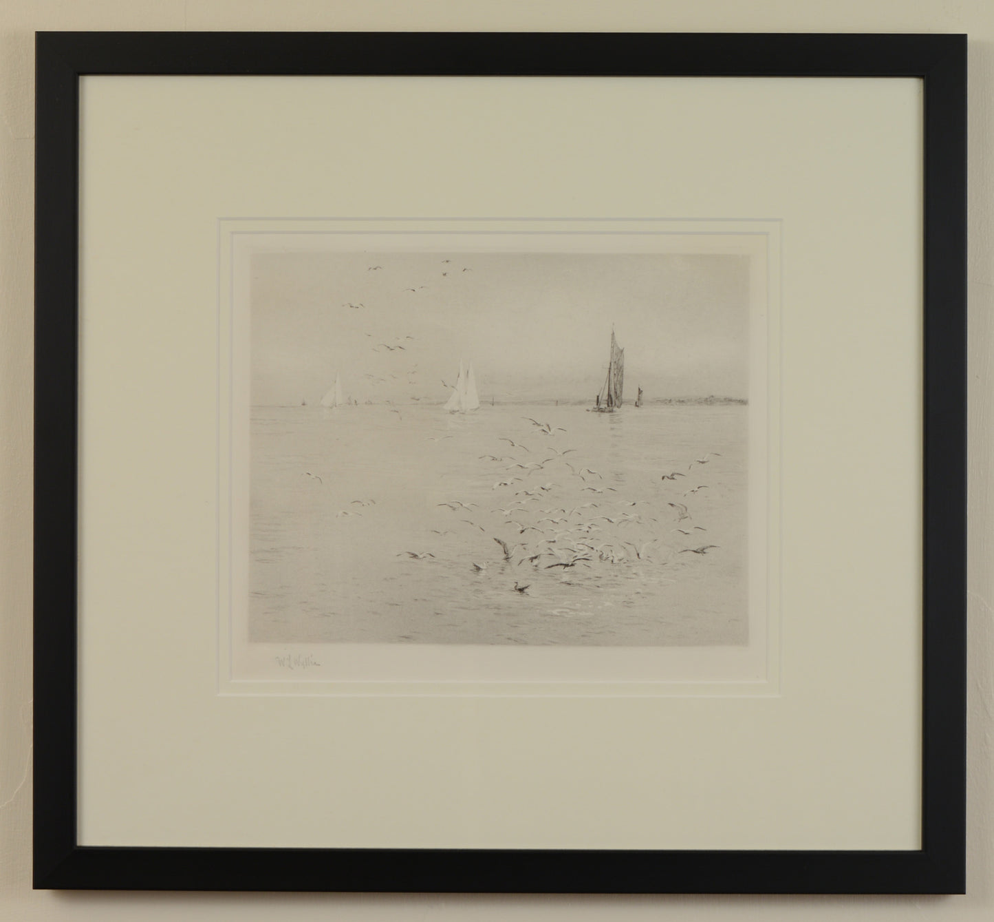 White Wings - Signed Etching by W.L. Wyllie