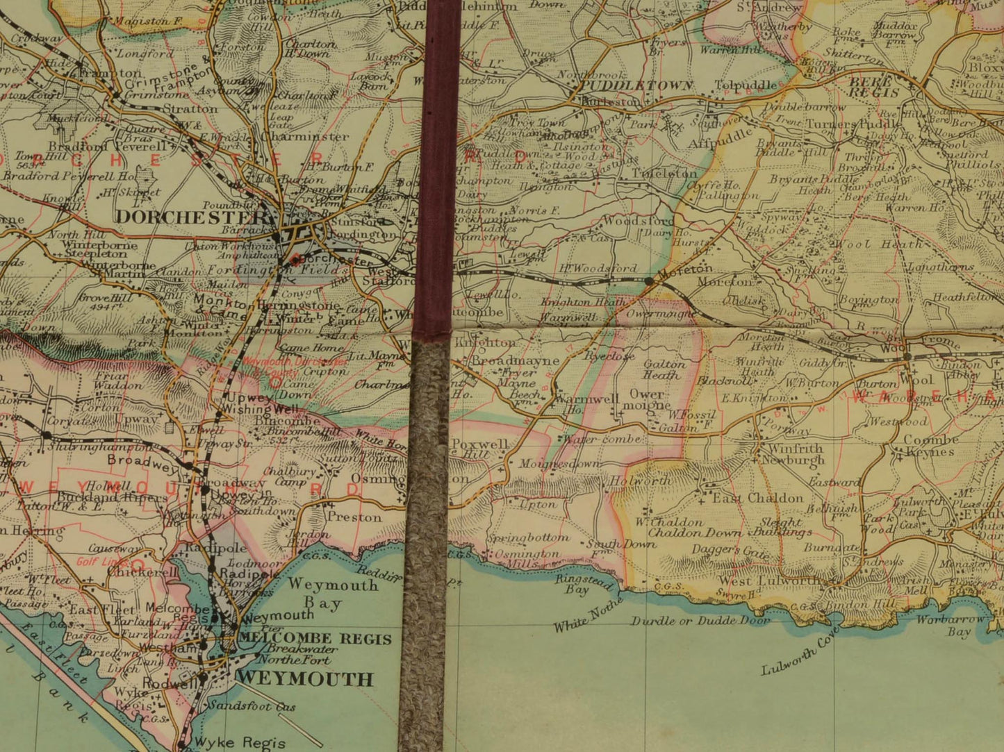 Bacon's New Survey Map of Dorset, published c.1900