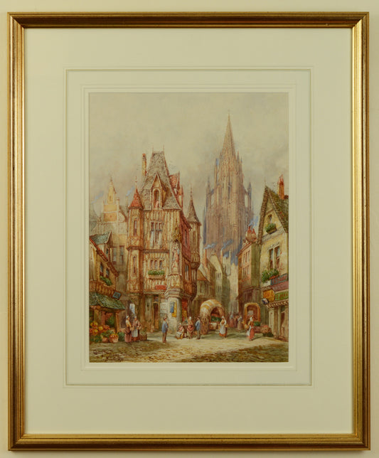 Chartres - watercolour by Henry Schafer