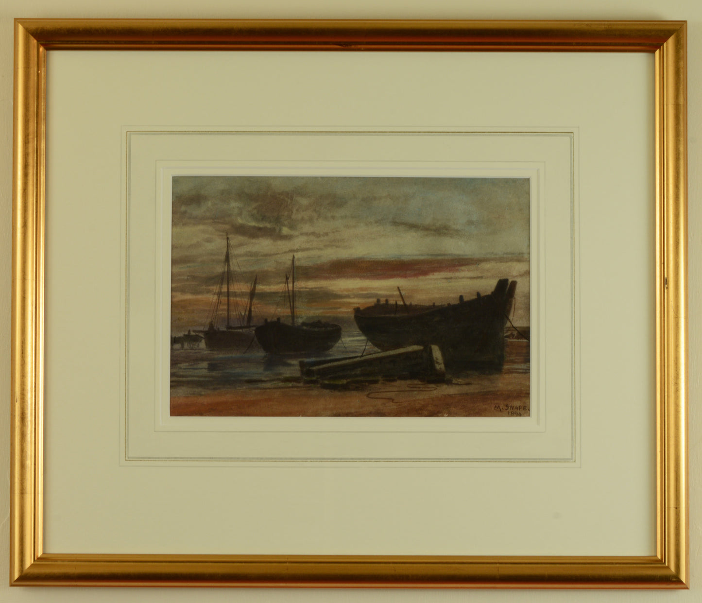 Watercolour of Coldharbour, Gosport by Martin Snape