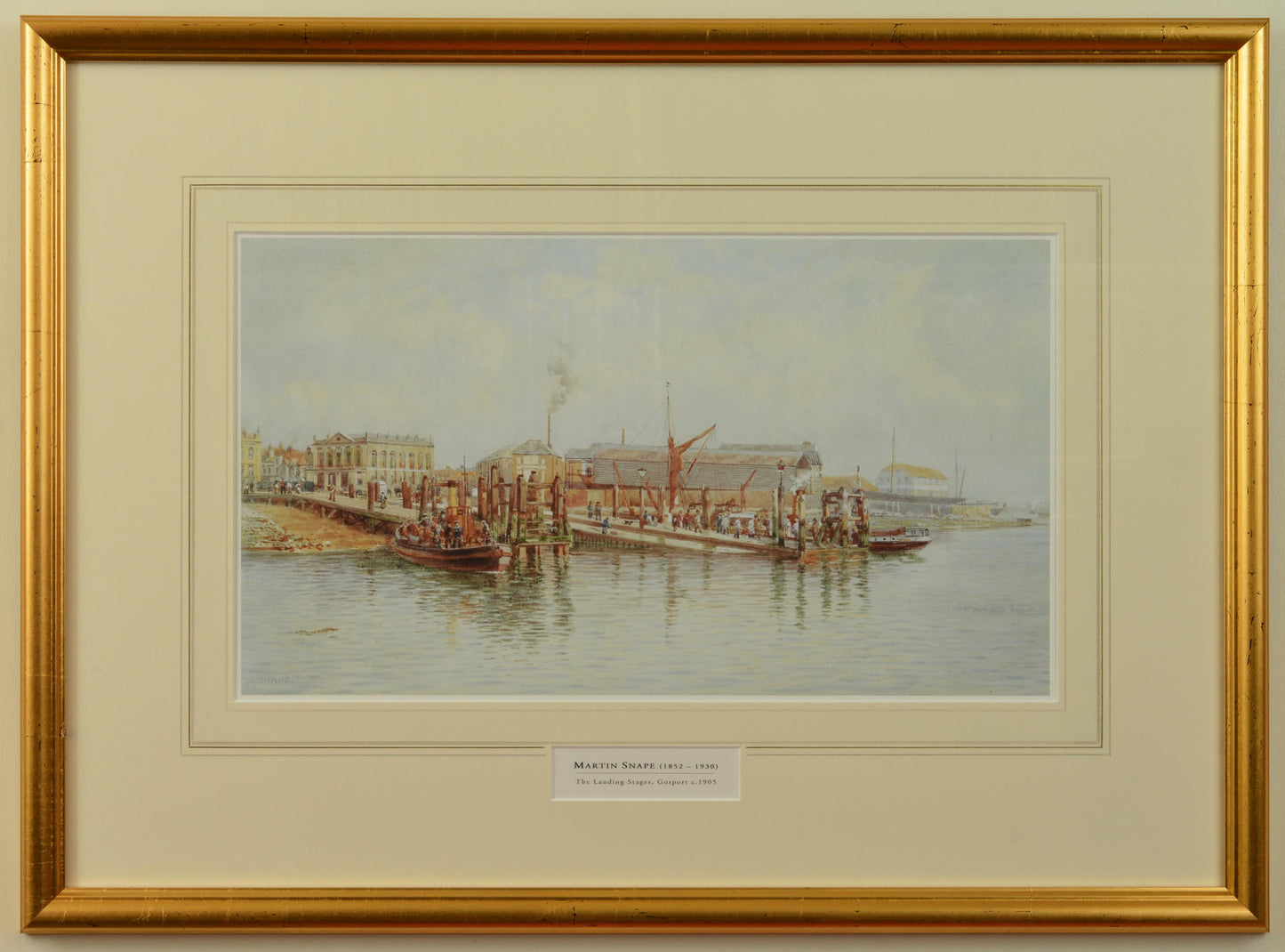 The Landing Stages, Gosport c.1905, by Martin Snape