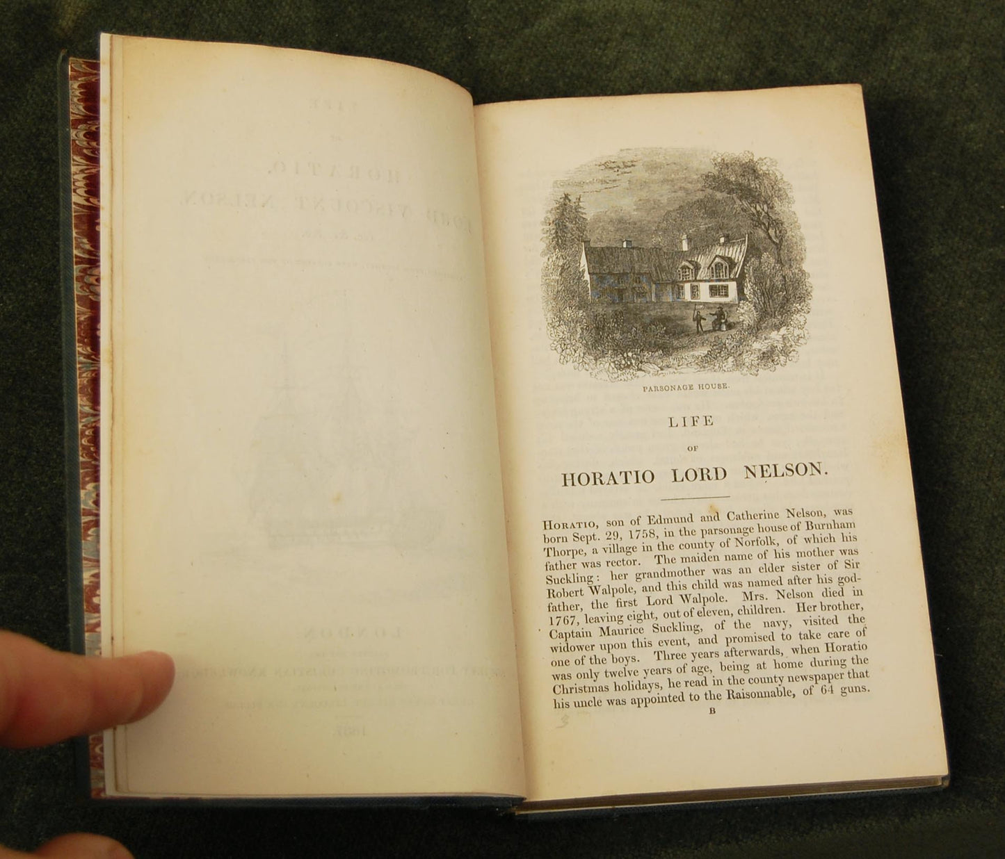 Antiquarian Book - Life of Horatio, Lord Viscount Nelson, 1837