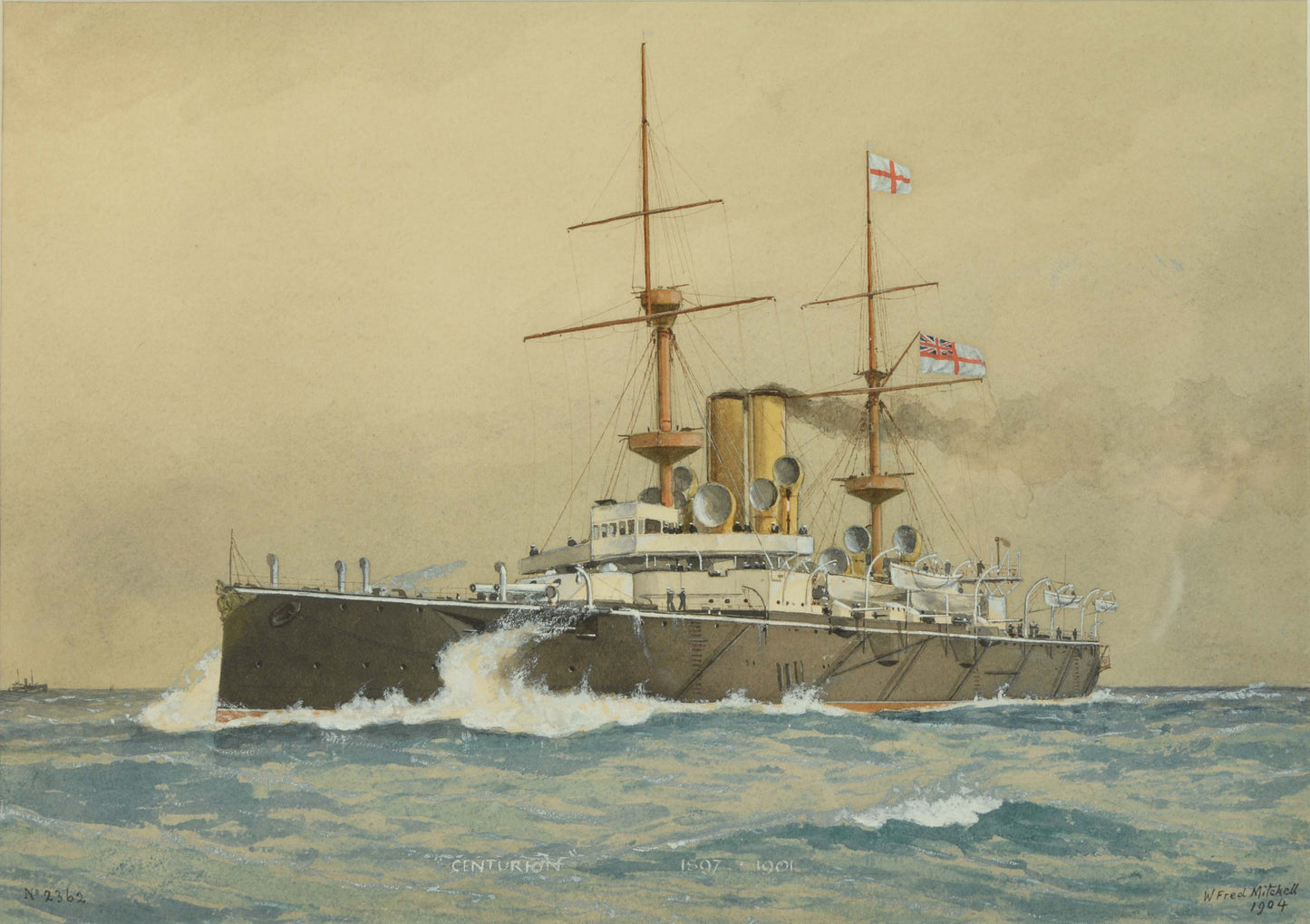William Frederick Mitchell - HMS Victoria / HMS Centurion / HMS Drake / HMS Ramillies