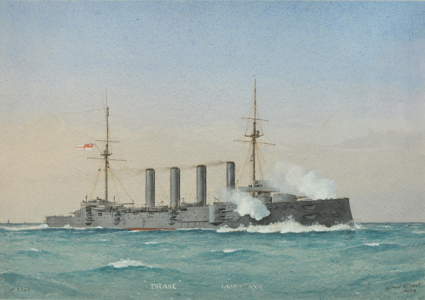 William Frederick Mitchell - HMS Victoria / HMS Centurion / HMS Drake / HMS Ramillies
